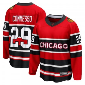 Youth Breakaway Chicago Blackhawks Drew Commesso Red Special Edition 2.0 Official Fanatics Branded Jersey