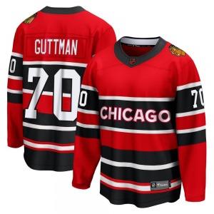 Youth Breakaway Chicago Blackhawks Cole Guttman Red Special Edition 2.0 Official Fanatics Branded Jersey