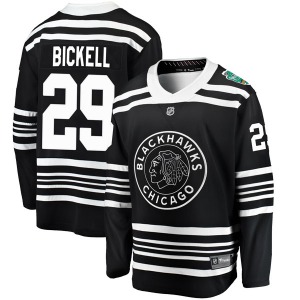 Youth Breakaway Chicago Blackhawks Bryan Bickell Black 2019 Winter Classic Official Fanatics Branded Jersey