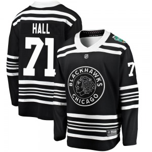 Youth Breakaway Chicago Blackhawks Taylor Hall Black 2019 Winter Classic Official Fanatics Branded Jersey