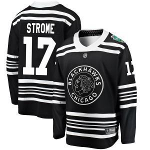 Youth Breakaway Chicago Blackhawks Dylan Strome Black 2019 Winter Classic Official Fanatics Branded Jersey