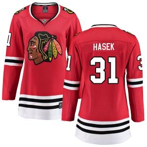 Women's Breakaway Chicago Blackhawks Dominik Hasek Red Home Official Fanatics Branded Jersey