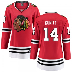 Women's Breakaway Chicago Blackhawks Chris Kunitz Red Home Official Fanatics Branded Jersey