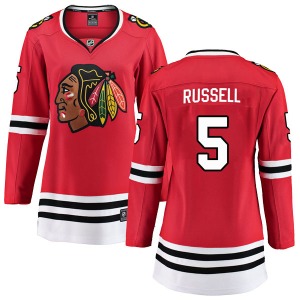 Women's Breakaway Chicago Blackhawks Phil Russell Red Home Official Fanatics Branded Jersey