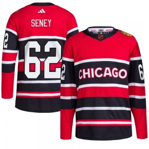 Adult Authentic Chicago Blackhawks Brett Seney Red Reverse Retro 2.0 Official Adidas Jersey