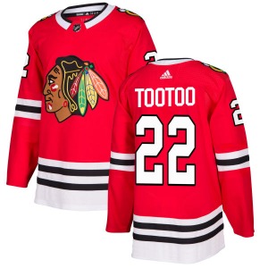 Adult Authentic Chicago Blackhawks Jordin Tootoo Red Official Adidas Jersey