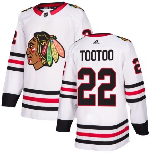 Adult Authentic Chicago Blackhawks Jordin Tootoo White Official Adidas Jersey