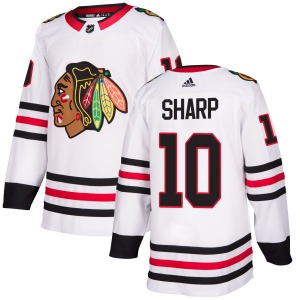 Adult Authentic Chicago Blackhawks Patrick Sharp White Official Adidas Jersey