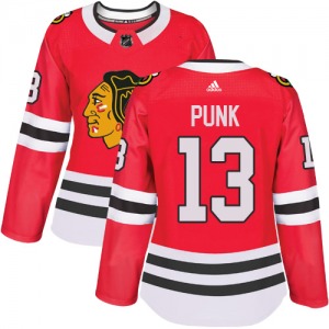 Women's Authentic Chicago Blackhawks CM Punk Red Home Official Adidas Jersey