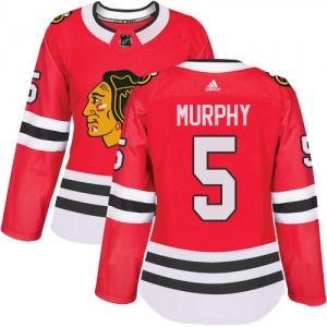 Women's Authentic Chicago Blackhawks Connor Murphy Red Home Official Adidas Jersey