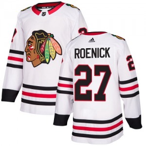 Youth Authentic Chicago Blackhawks Jeremy Roenick White Away Official Adidas Jersey