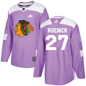 Youth Authentic Chicago Blackhawks Jeremy Roenick Purple Fights Cancer Practice Official Adidas Jersey