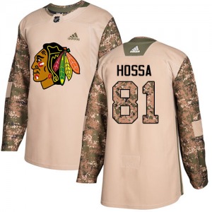Youth Authentic Chicago Blackhawks Marian Hossa Camo Veterans Day Practice Official Adidas Jersey