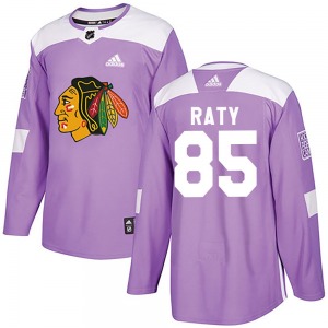 Youth Authentic Chicago Blackhawks Aku Raty Purple Fights Cancer Practice Official Adidas Jersey