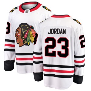 Adult Breakaway Chicago Blackhawks Michael Jordan White Away Official Fanatics Branded Jersey