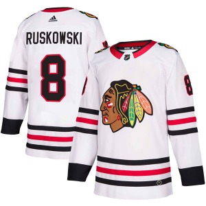 Youth Authentic Chicago Blackhawks Terry Ruskowski White Away Official Adidas Jersey