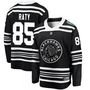 Adult Breakaway Chicago Blackhawks Aku Raty Black 2019 Winter Classic Official Fanatics Branded Jersey