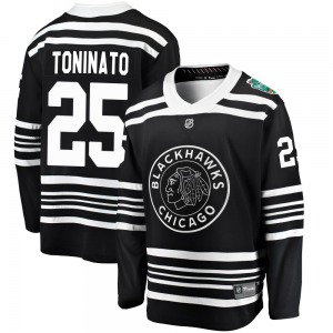 Adult Breakaway Chicago Blackhawks Dominic Toninato Black 2019 Winter Classic Official Fanatics Branded Jersey