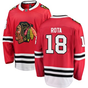 Youth Breakaway Chicago Blackhawks Darcy Rota Red Home Official Fanatics Branded Jersey