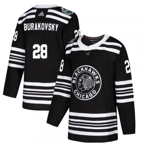 Adult Authentic Chicago Blackhawks Andre Burakovsky Black 2019 Winter Classic Official Adidas Jersey
