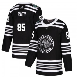 Adult Authentic Chicago Blackhawks Aku Raty Black 2019 Winter Classic Official Adidas Jersey