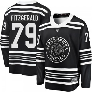 Adult Premier Chicago Blackhawks Cavan Fitzgerald Black Breakaway Alternate 2019/20 Official Fanatics Branded Jersey