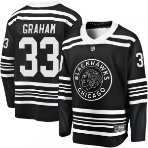 Adult Premier Chicago Blackhawks Dirk Graham Black Breakaway Alternate 2019/20 Official Fanatics Branded Jersey