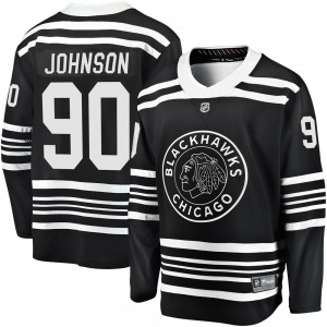 Adult Premier Chicago Blackhawks Tyler Johnson Black Breakaway Alternate 2019/20 Official Fanatics Branded Jersey