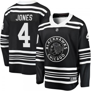 Adult Premier Chicago Blackhawks Seth Jones Black Breakaway Alternate 2019/20 Official Fanatics Branded Jersey