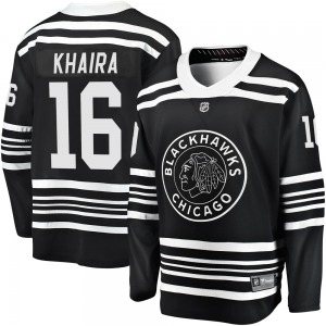Adult Premier Chicago Blackhawks Jujhar Khaira Black Breakaway Alternate 2019/20 Official Fanatics Branded Jersey