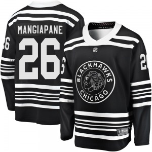 Adult Premier Chicago Blackhawks Andrew Mangiapane Black Breakaway Alternate 2019/20 Official Fanatics Branded Jersey
