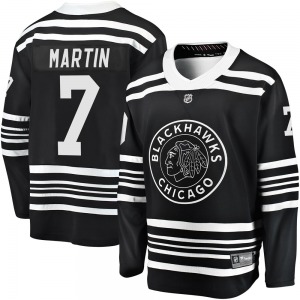 Adult Premier Chicago Blackhawks Pit Martin Black Breakaway Alternate 2019/20 Official Fanatics Branded Jersey