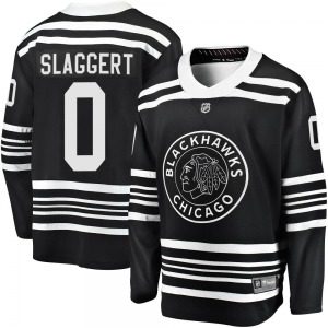 Adult Premier Chicago Blackhawks Landon Slaggert Black Breakaway Alternate 2019/20 Official Fanatics Branded Jersey