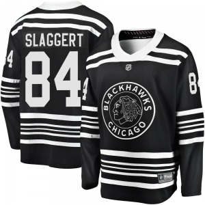 Adult Premier Chicago Blackhawks Landon Slaggert Black Breakaway Alternate 2019/20 Official Fanatics Branded Jersey
