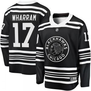 Adult Premier Chicago Blackhawks Kenny Wharram Black Breakaway Alternate 2019/20 Official Fanatics Branded Jersey