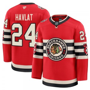 Youth Premium Chicago Blackhawks Martin Havlat Red 2025 Winter Classic Official Fanatics Jersey
