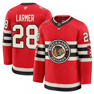 Youth Premium Chicago Blackhawks Steve Larmer Red 2025 Winter Classic Official Fanatics Jersey