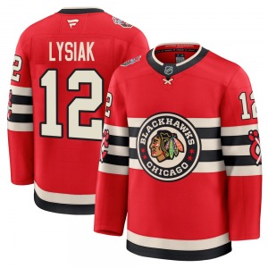 Youth Premium Chicago Blackhawks Tom Lysiak Red 2025 Winter Classic Official Fanatics Jersey
