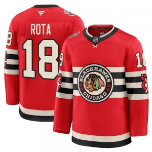 Youth Premium Chicago Blackhawks Darcy Rota Red 2025 Winter Classic Official Fanatics Jersey