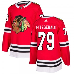 Adult Authentic Chicago Blackhawks Cavan Fitzgerald Red Home Official Adidas Jersey