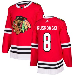 Adult Authentic Chicago Blackhawks Terry Ruskowski Red Home Official Adidas Jersey