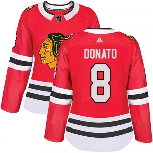 Women's Authentic Chicago Blackhawks Ryan Donato Red Home Official Adidas Jersey