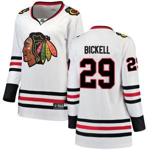 Women's Breakaway Chicago Blackhawks Bryan Bickell White Away Official Fanatics Branded Jersey