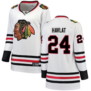 Women's Breakaway Chicago Blackhawks Martin Havlat White Away Official Fanatics Branded Jersey