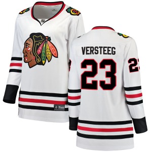Women's Breakaway Chicago Blackhawks Kris Versteeg White Away Official Fanatics Branded Jersey