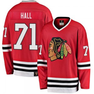 Youth Premier Chicago Blackhawks Taylor Hall Red Breakaway Heritage Official Fanatics Branded Jersey