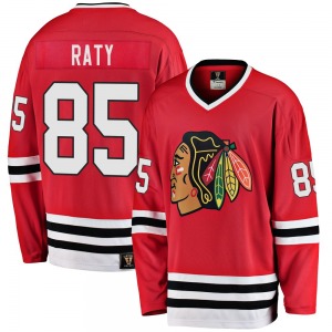 Youth Premier Chicago Blackhawks Aku Raty Red Breakaway Heritage Official Fanatics Branded Jersey