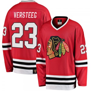 Youth Premier Chicago Blackhawks Kris Versteeg Red Breakaway Heritage Official Fanatics Branded Jersey