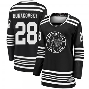 Women's Premier Chicago Blackhawks Andre Burakovsky Black Breakaway Alternate 2019/20 Official Fanatics Branded Jersey