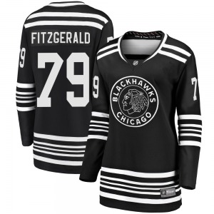 Women's Premier Chicago Blackhawks Cavan Fitzgerald Black Breakaway Alternate 2019/20 Official Fanatics Branded Jersey